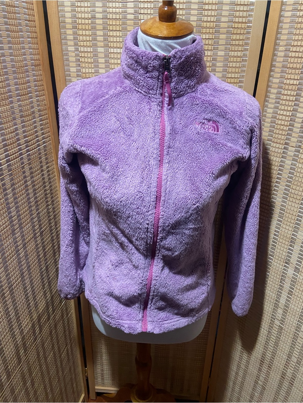 Girls the north face osolita fleeece jacket size
14/16